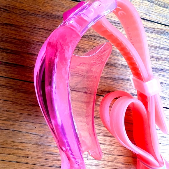 Vision Open Water Blue Seventy swim pink swim googles silver mirror lens - Picture 2 of 4